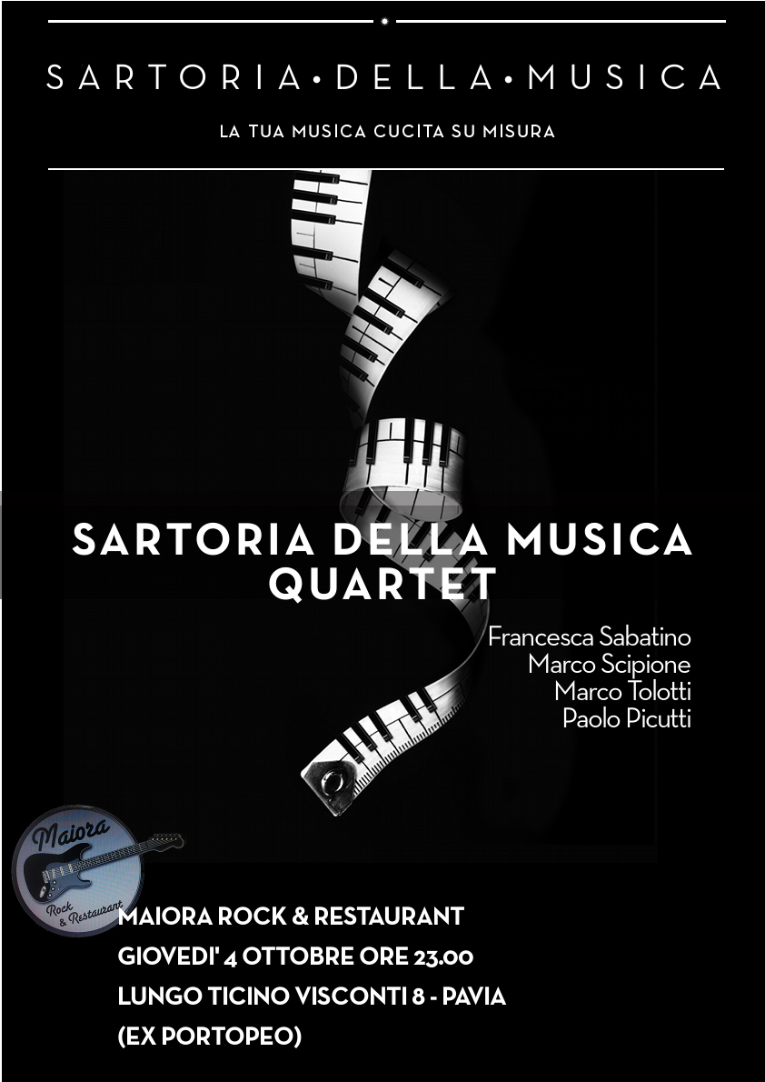 Serata inaugurale al Maiora di Pavia con Sartoria della Musica Quartet