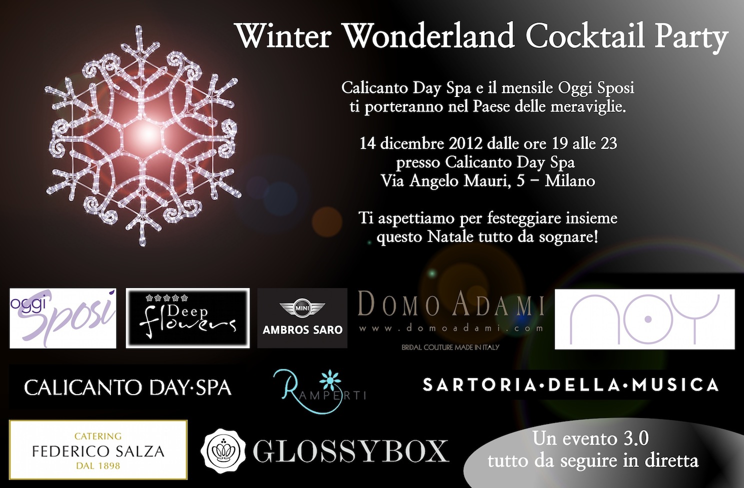 Winter Wonderland Cocktail Party – 14 dicembre 2012