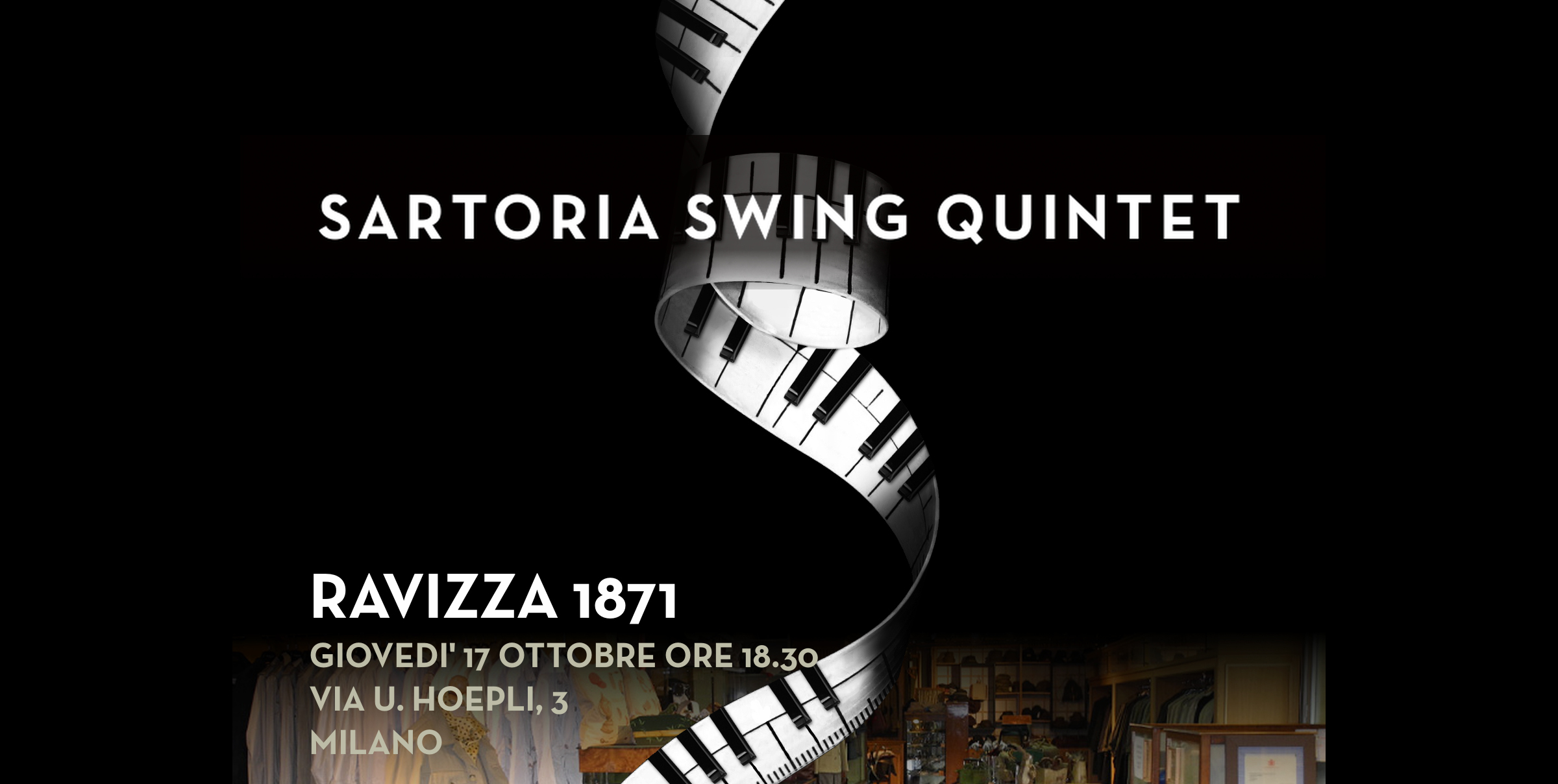 Inedita location per Sartoria della Musica Swing Quintet: il Ravizza 1871