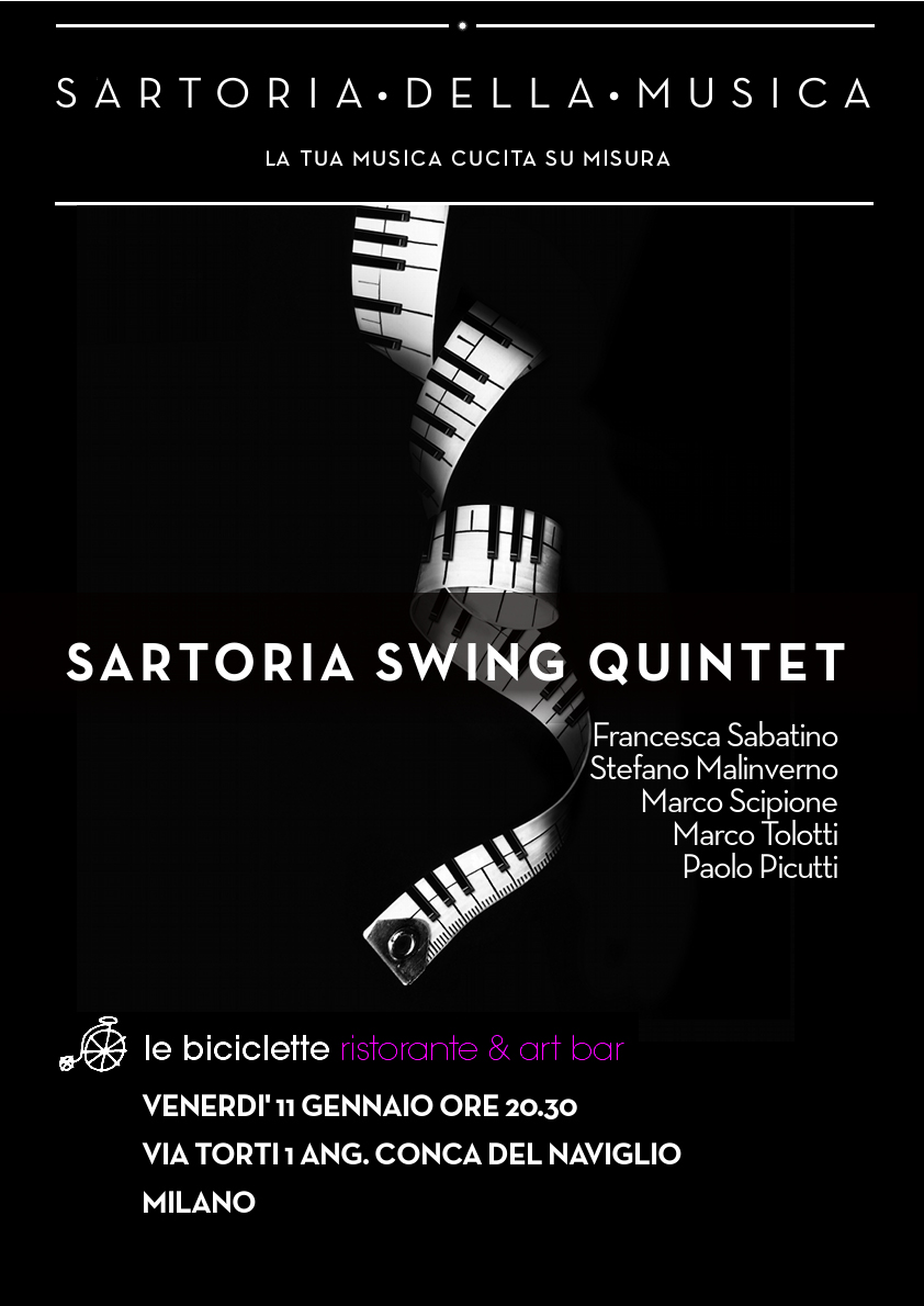 Sartoria Swing Quintet a cena: il matrimonio tra musica e gusto