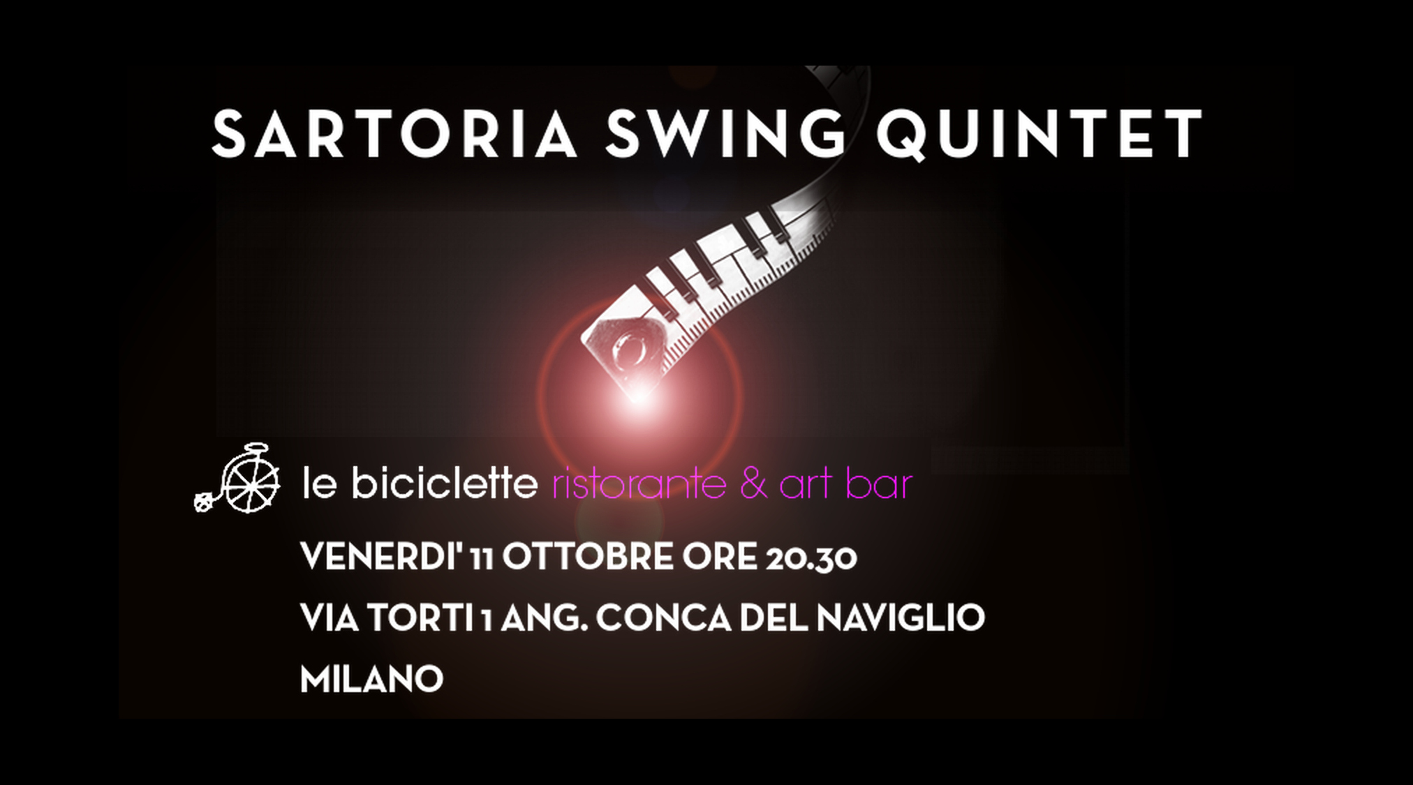 11 ottobre – Sartoria Swing Quintet a Le Biciclette