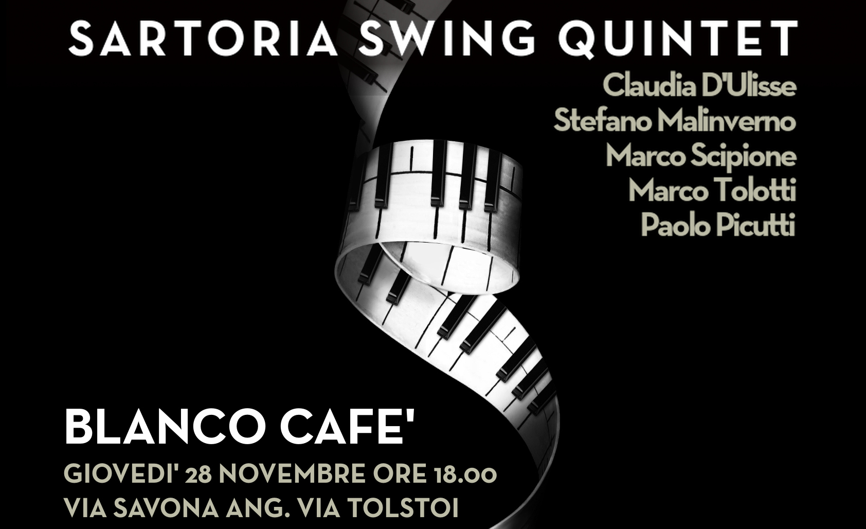 Sartoria Swing Quintet al Blanco Cafè