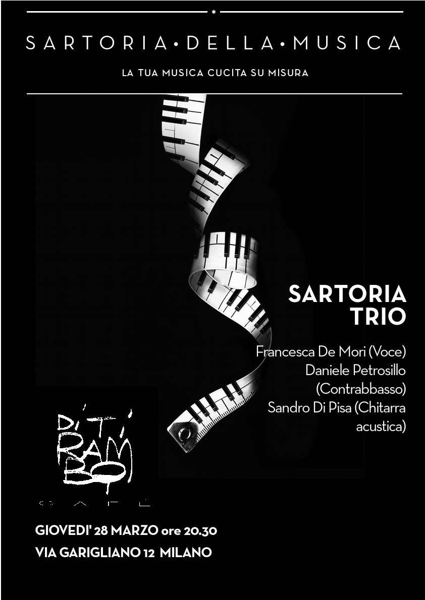 Una cena con musica dal vivo: Sartoria Trio e Ditirambo Cafè